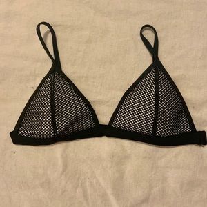 Triangl | Black Mesh Top | Small
